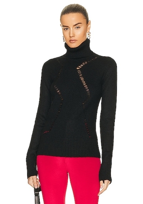 Saint Laurent Turtleneck Sweater in Noir - Black. Size L (also in M, S, XL, XS).
