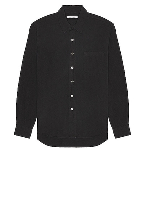 Our Legacy Classic Silk Shirt in Black - Black. Size 44 (also in 46, 48, 50, 52).