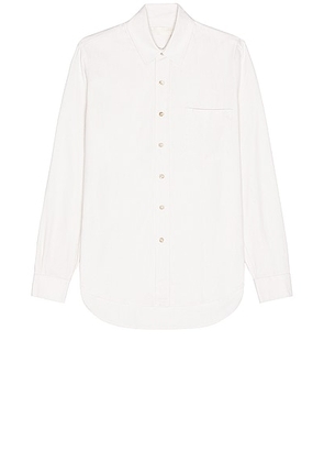Our Legacy Classic Silk Shirt in White - White. Size 44 (also in 48, 52).