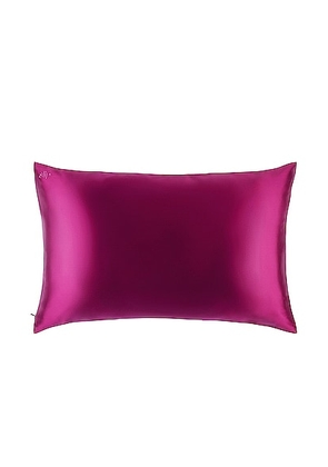 slip Pure Silk Queen Pillowcase in Ultra Violet - Fuchsia. Size all.