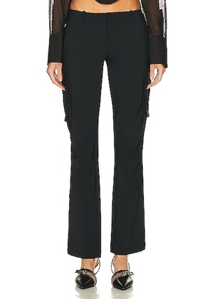 Miaou Raven Cargo Pant in Black - Black. Size L (also in M, S, XL).