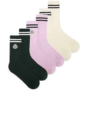 Moncler Genius x Fragment Socks in Multi - Ivory. Size S (also in XL).