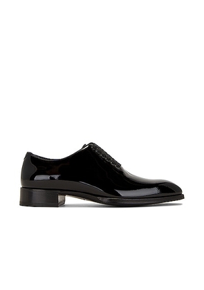 TOM FORD Patent Lace Up in Black - Black. Size 10 (also in 11, 8, 9).