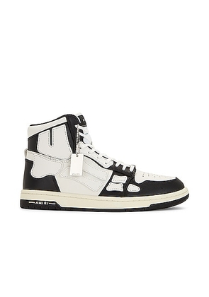 Amiri Skel Top Hi Sneaker in Black & White - Black,White. Size 40 (also in 41, 42, 43, 44, 45, 46, 47, 48).