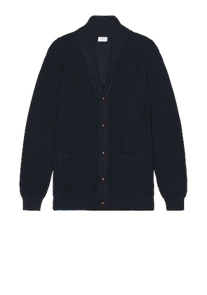Ghiaia Cashmere Marinaio Cardigan in Navy - Navy. Size L (also in XL/1X).