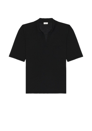 Saint Laurent Polo in Noir - Black. Size L (also in M, S, XL).