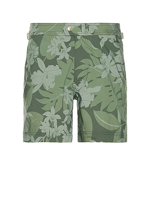 TOM FORD Orchid Camo Swim Short in Green - Green. Size 46 (also in 48, 50, 52).