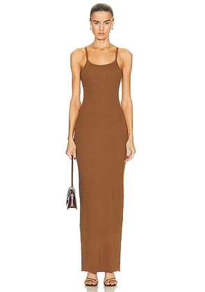 Eterne Tank Maxi Dress in Earth - Brown. Size L (also in M).