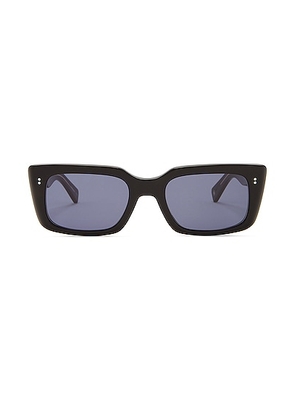 Garrett Leight Gl 3030 Sunglasses in Black & Navy - Black. Size all.