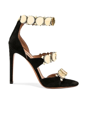ALAÏA La Bombe Sandal in Or & Noir - Black. Size 36 (also in 36.5, 37, 39, 40).
