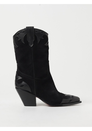Flat Ankle Boots SONORA Woman colour Black