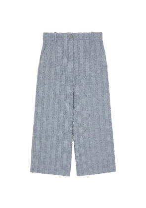 Gucci Wool Tweed Cropped Trousers