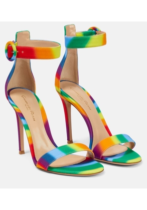 Gianvito Rossi Portofino 105 rainbow sandals