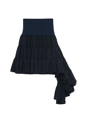 Loewe Silk Ruffled Mini Skirt
