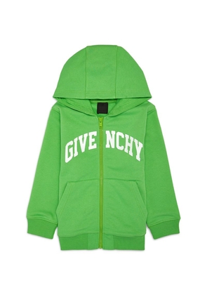 Givenchy Kids Curved-Logo Zipped Hoodie (4-12+ Years)