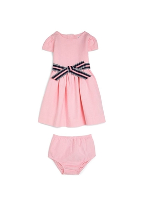 Ralph Lauren Kids Cotton Bow Dress (6-24 Months)