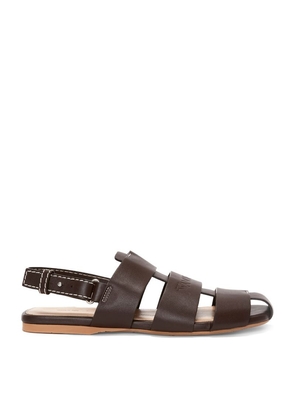 Jw Anderson Leather Fisherman Sandals