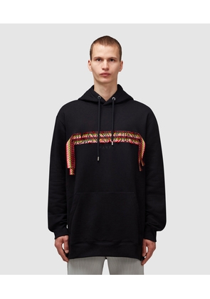 Curb lace embroidered hoodie