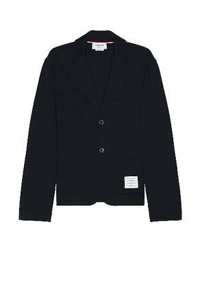 Thom Browne Sport Coat In Wool Milano in NAVY - Navy. Size 1 (also in ).