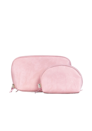 BEIS The Cosmetic Pouch Set in Pink.