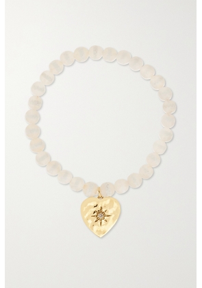 Ileana Makri - 18-karat Gold, Agate And Diamond Bracelet - White - One size