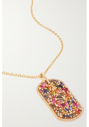 Suzanne Kalan - 18-karat Gold, Sapphire And Diamond Necklace - One size