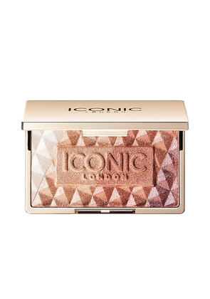 ICONIC LONDON Luscious Glow Baked Face Highlighter in Metallic Gold.