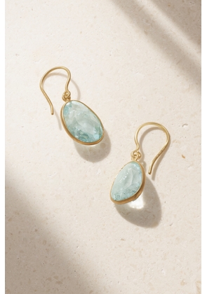 Pippa Small - 18-karat Gold Aquamarine Earrings - One size