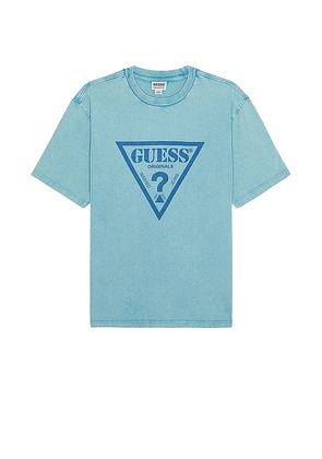 Guess Originals Vintage Triangle Tee in Blue. Size S.