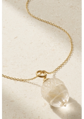 OLE LYNGGAARD COPENHAGEN - Acorn 18-karat Gold Quartz Necklace - One size