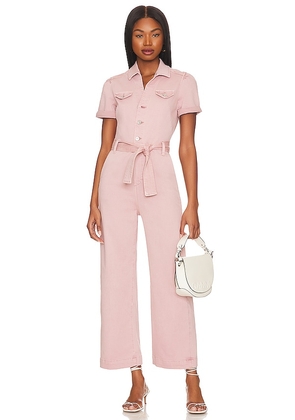 PAIGE Anessa Jumpsuit in Blush. Size 12, 14, 8.