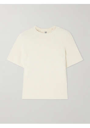 TOTEME - Cotton-blend Bouclé Top - White - xx small,x small,small,medium,large