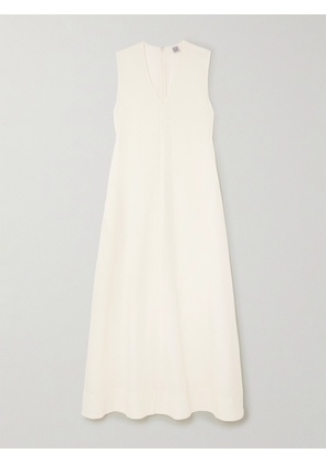 TOTEME - + Net Sustain Lyocell And Linen-blend Maxi Dress - Off-white - xx small,x small,small,medium,large,x large