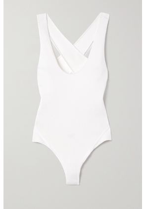 Alaïa - Open-back Cotton-jersey Bodysuit - White - FR34,FR36,FR38,FR40,FR42,FR44,FR46