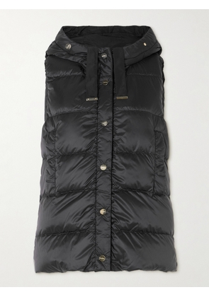 Max Mara - The Cube Hooded Quilted Shell Down Vest - Black - UK 2,UK 4,UK 6,UK 8,UK 10,UK 12,UK 14,UK 16,UK 18
