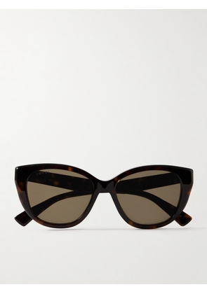 Gucci Eyewear - Oversized Cat-eye Tortoiseshell Acetate Sunglasses - One size