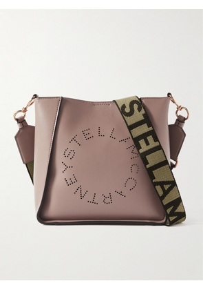 Stella McCartney - Mini Perforated Vegetarian Leather Shoulder Bag - Brown - One size