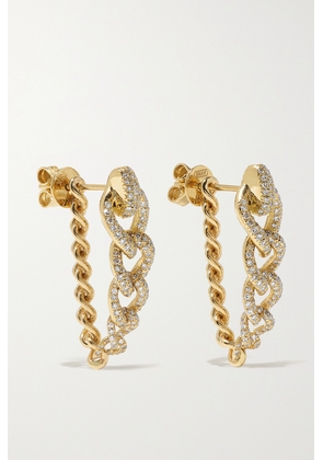 SHAY - Convertible 18-karat Gold Diamond Earrings - One size