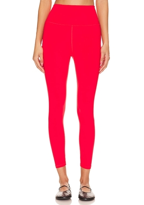 Spiritual Gangster Ada High Waisted 7/8 Legging in Red. Size L, S, XS.