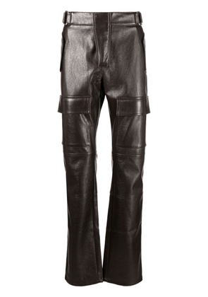 MISBHV straight-leg biker trousers - Brown