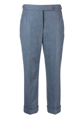 Thom Browne cropped slim-cut trousers - Blue