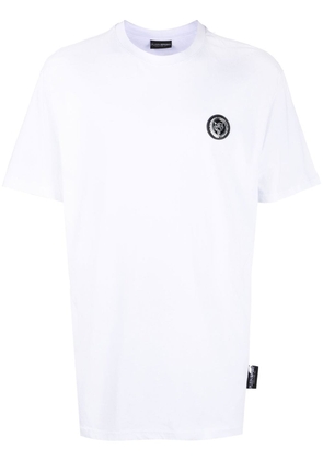 Plein Sport SS Statement logo-patch T-Shirt - White