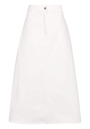 Studio Nicholson Baringo denim midi skirt - White