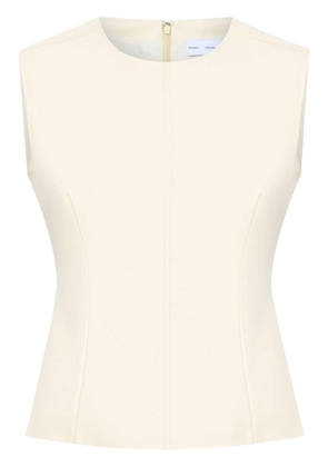 Proenza Schouler White Label Logan faux-leather sleeveless top - Neutrals