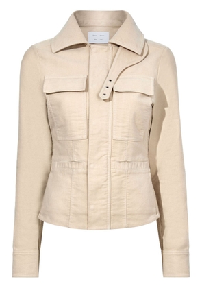 Proenza Schouler White Label brushed cotton military jacket - Neutrals
