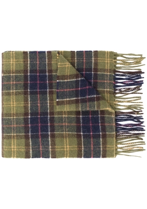 Barbour tartan knitted scarf - Green