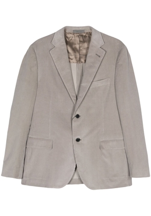 Corneliani single-breasted corduroy blazer - Grey