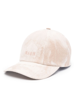 MSGM jacquard-patterned baseball cap - Neutrals