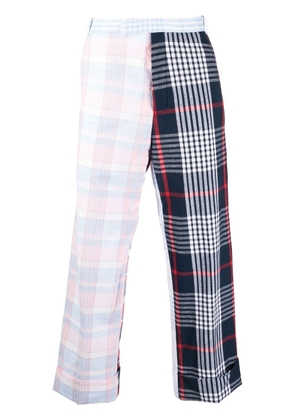 Thom Browne patchwork straight-leg trousers - Red
