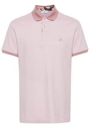 ETRO Pegaso cotton polo shirt - Pink